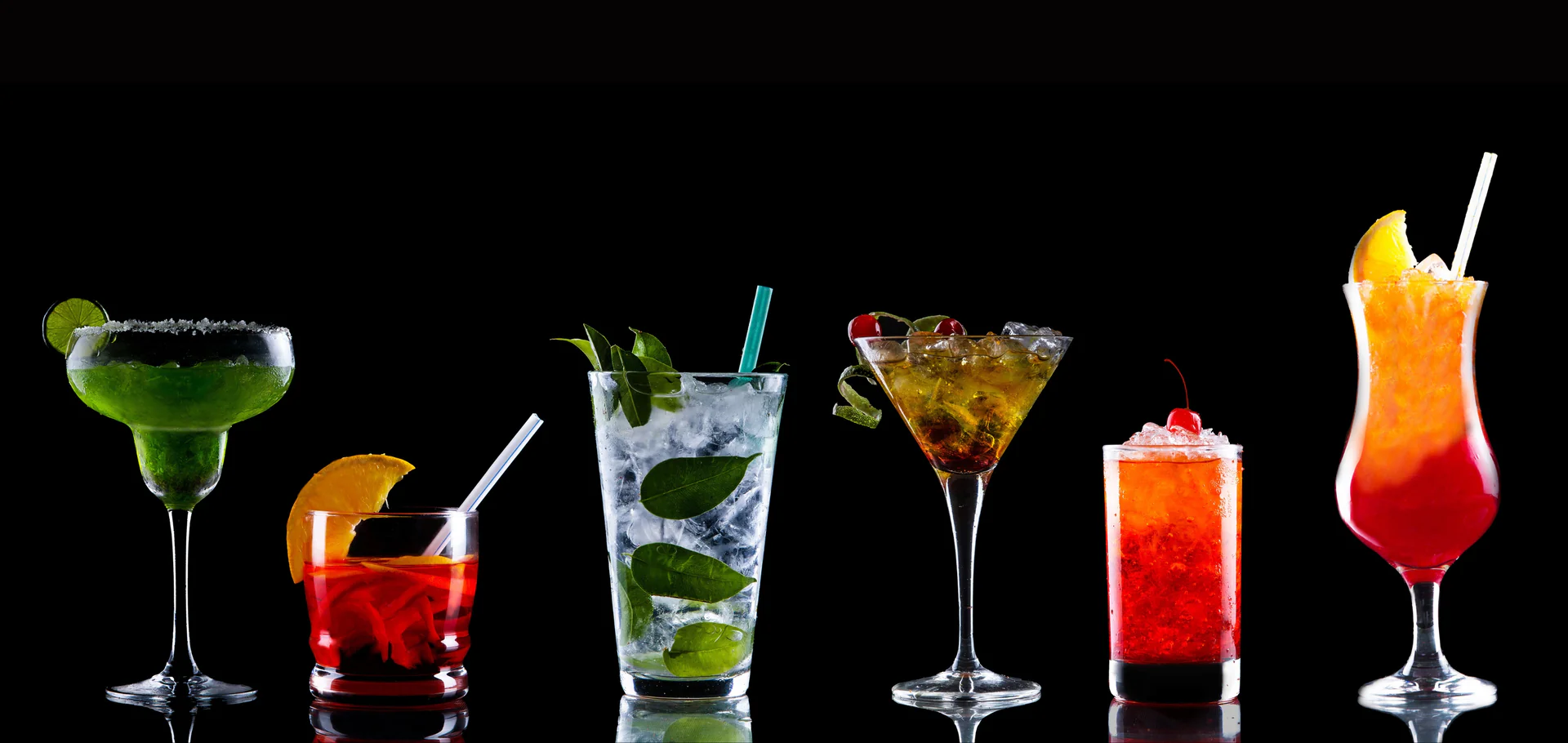 夜市鸡尾酒背景